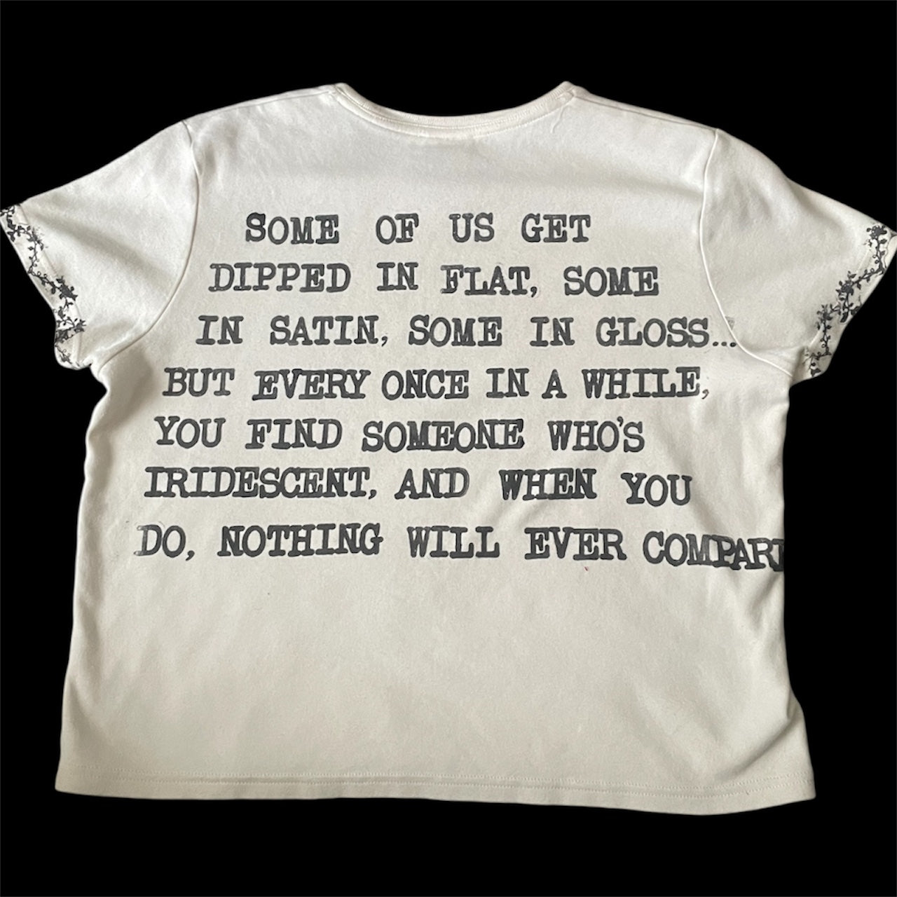 “Iridescent” handprinted Tee