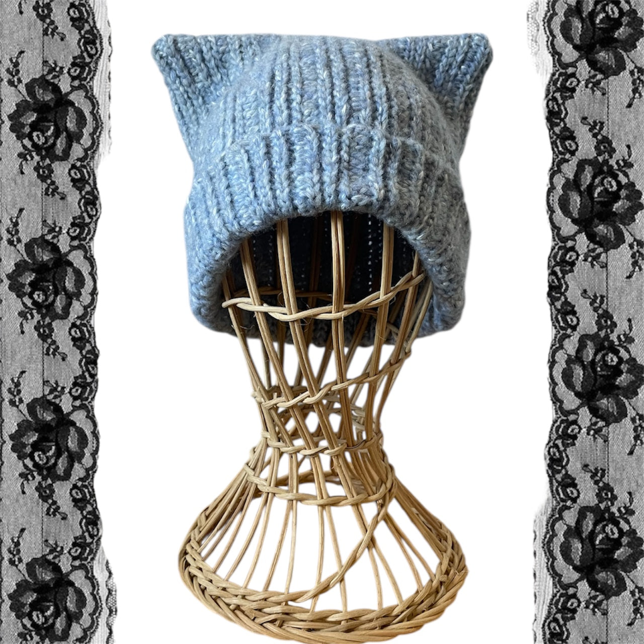 Knit-look-a-like Cat Beanie